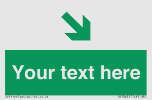 Custom Safe condition: Green Down right arrow